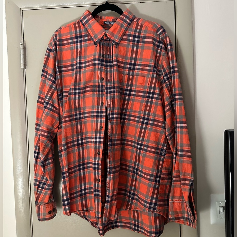 St John’s Bay Orange Flannel Size XL